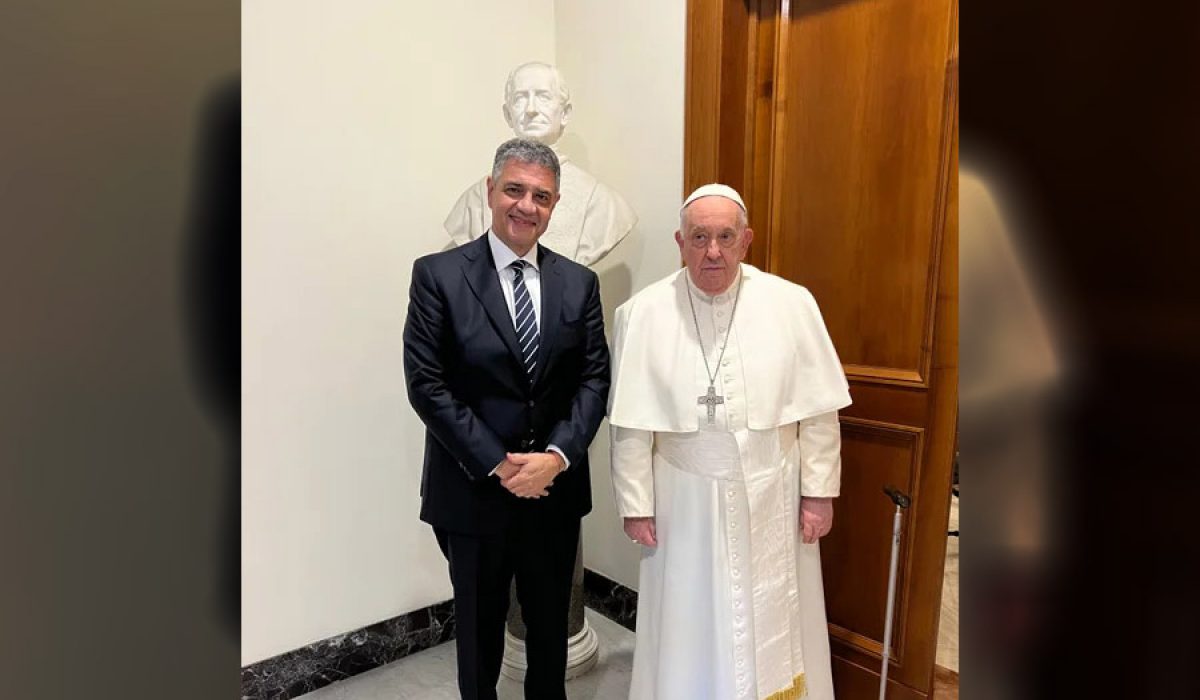 Francisco recibió a Jorge Macri en El Vaticano